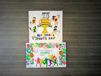 National sports day drawing step by step| National sports day poster|How to draw  sports day drawing - YouTube